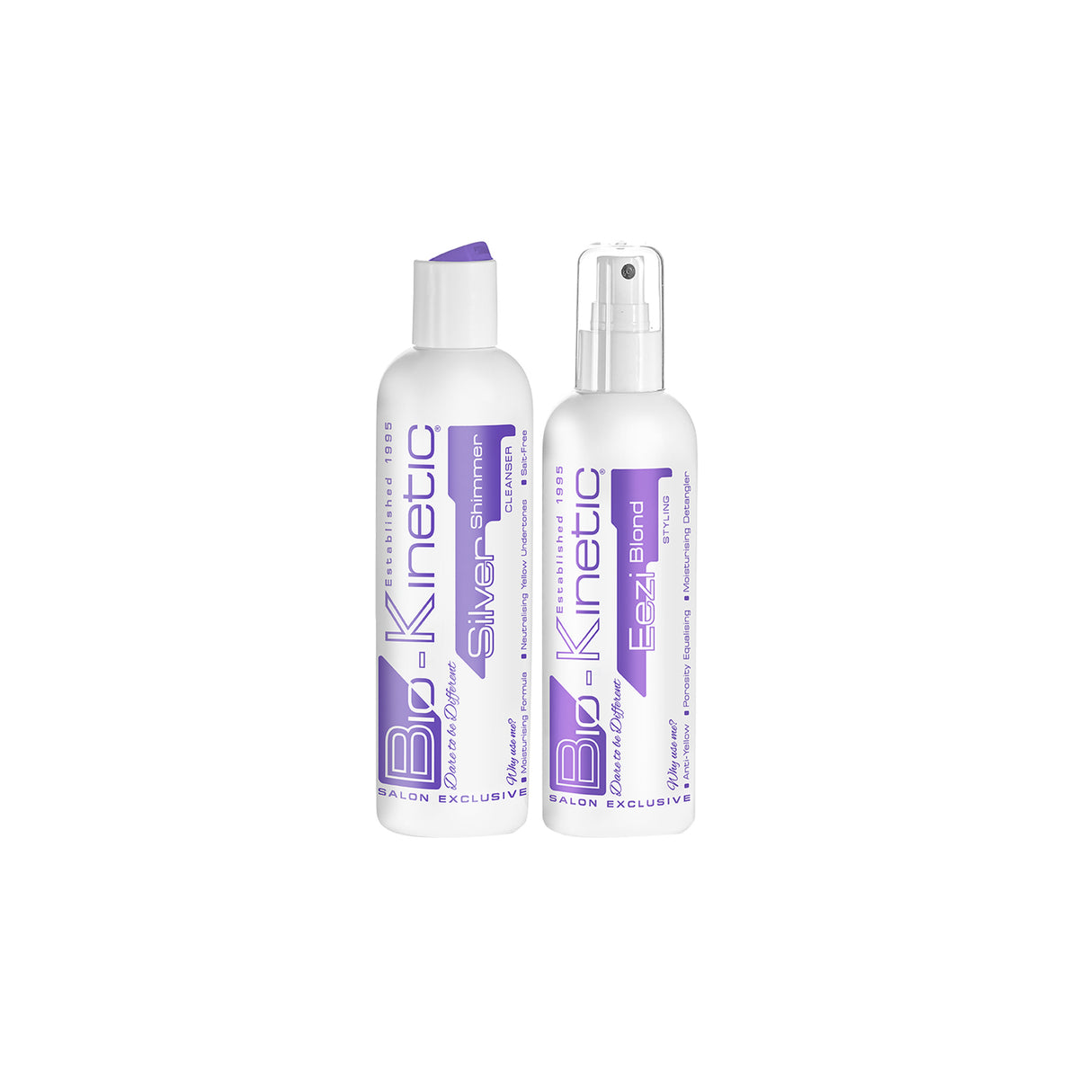 Bio-Kinetic Silver Shimmer Cleanse 250ml & Eezi Blond 200ml
