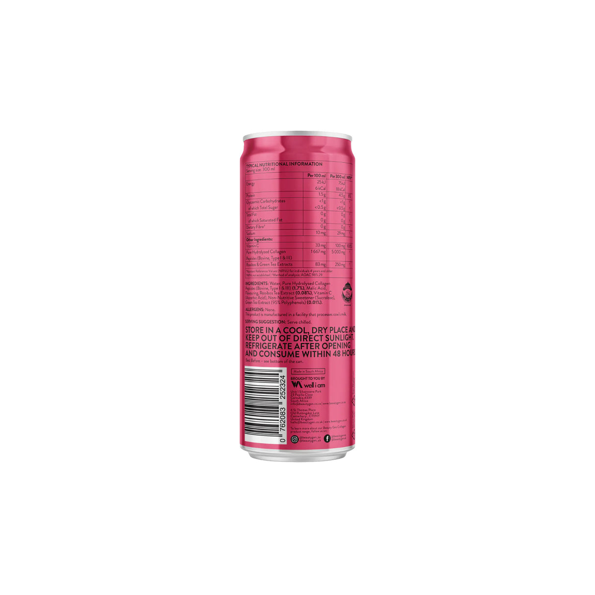Beauty Gen Collagen Strawberry Iced Tea 300ml