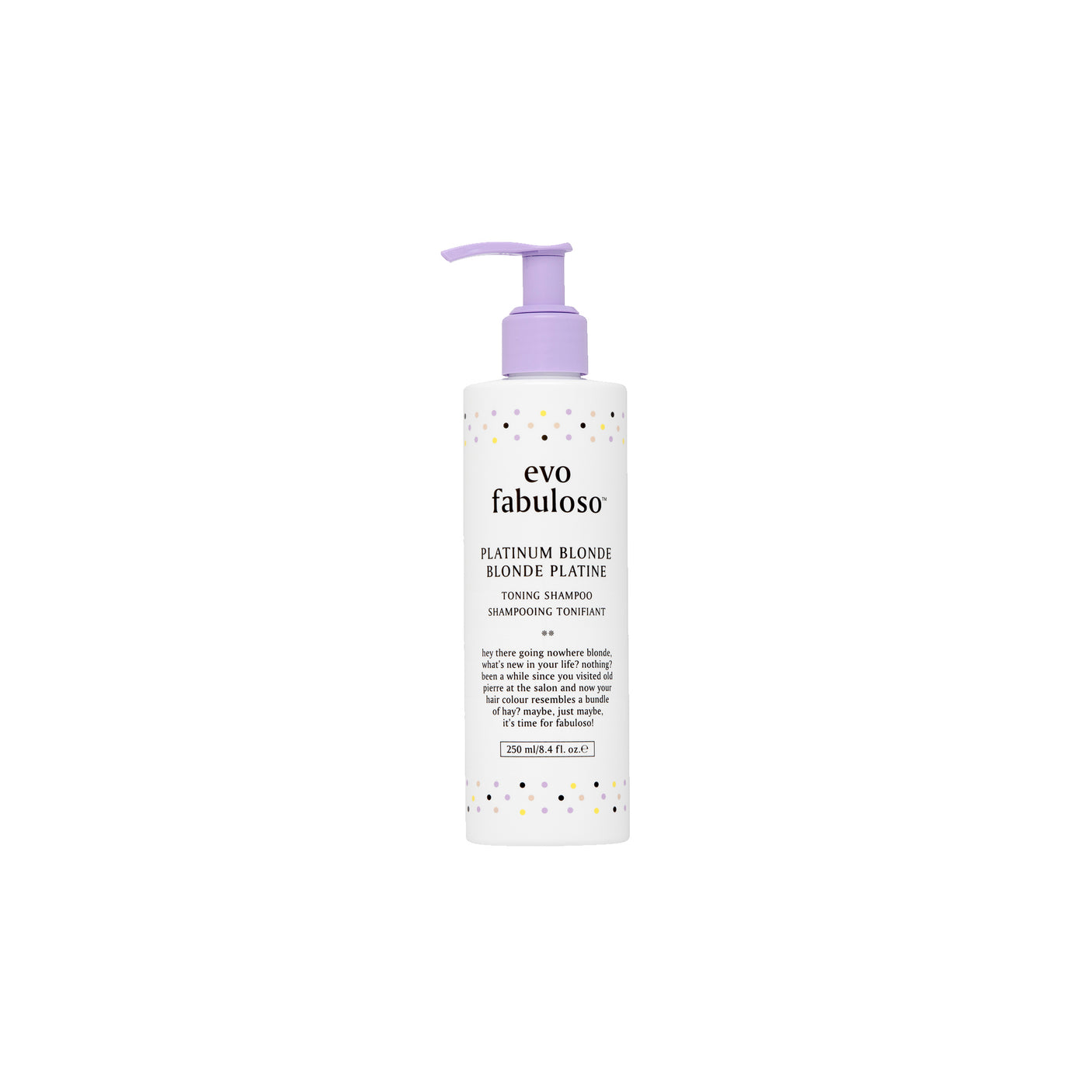 Evo Fabuloso Platinum Blonde Toning Shampoo 250ml