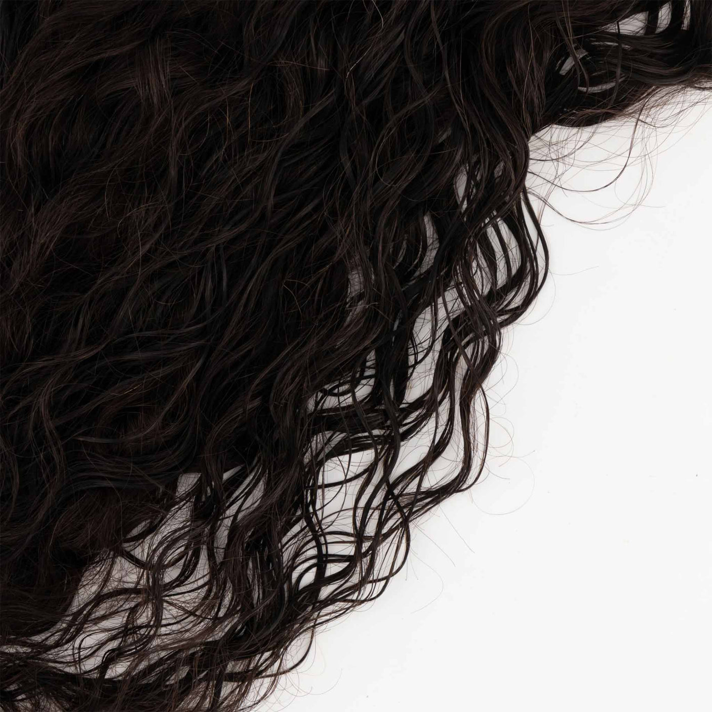 Front Row Brown Black Curly Clip-in Extensions 120g