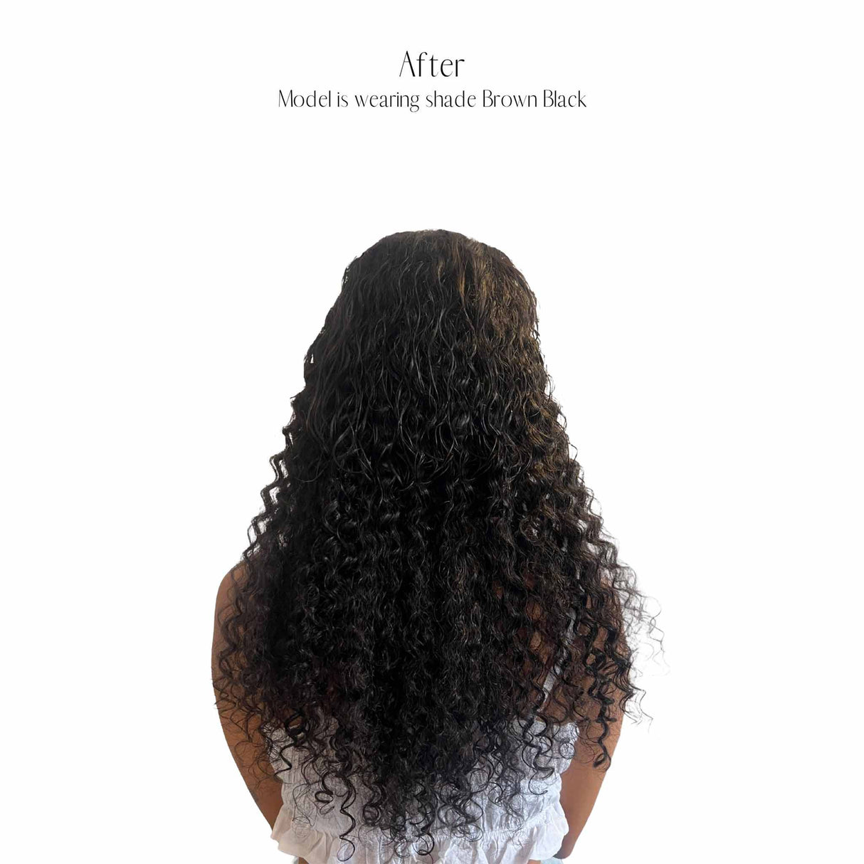 Front Row Brown Black Curly Clip-in Extensions 120g