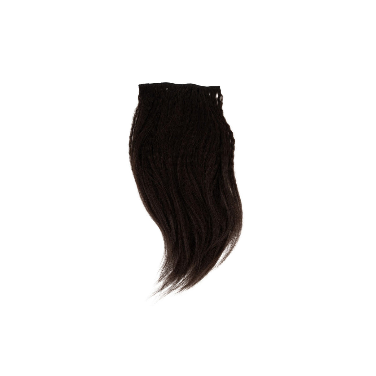 Frontrow Brown Black Kinky Straight Clip-in Extensions 120g