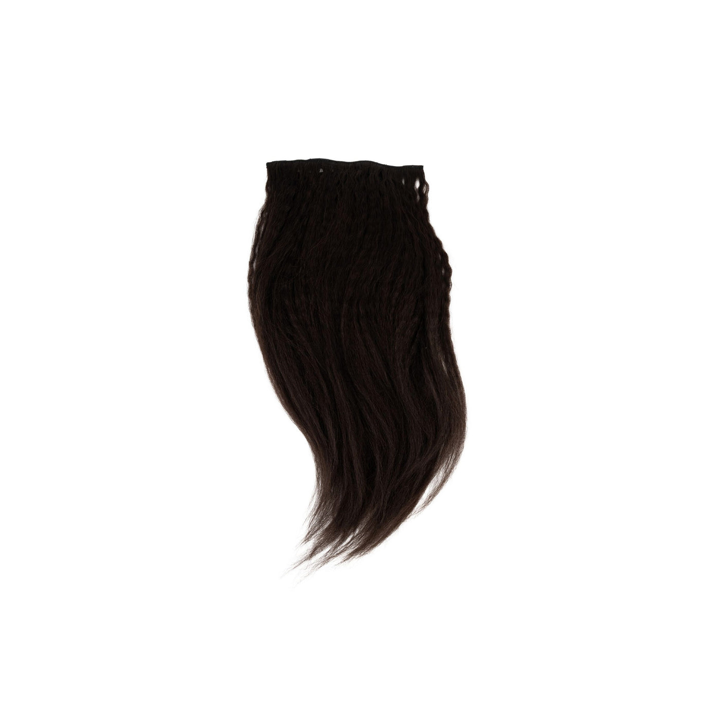 Frontrow Brown Black Kinky Straight Clip-in Extensions 120g