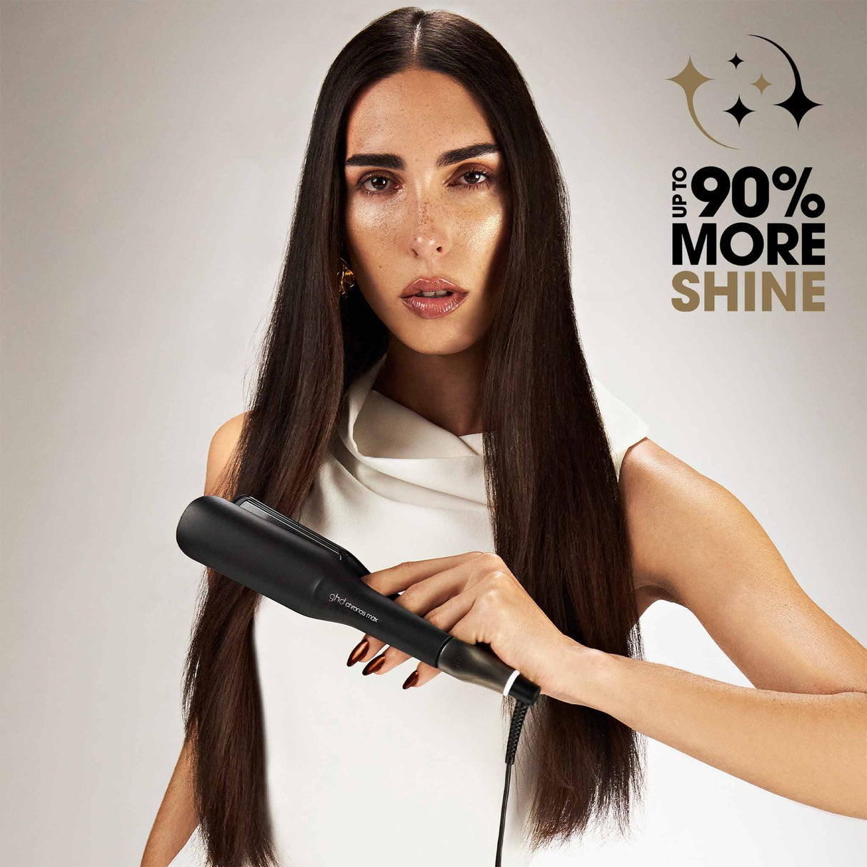 ghd Chronos Max Wide Plate Hair Straightener - Black