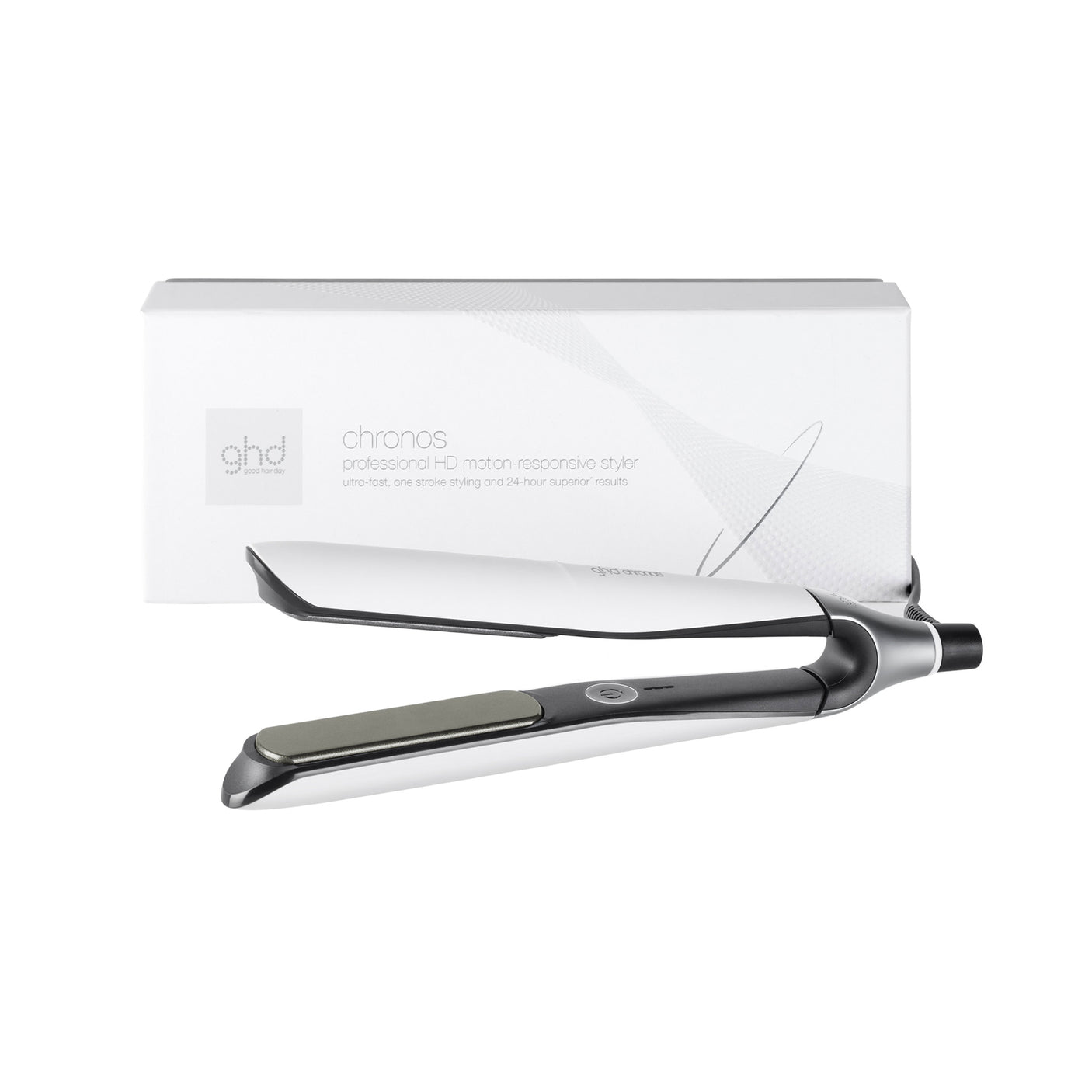 ghd Chronos Classic Hair Straightener - White