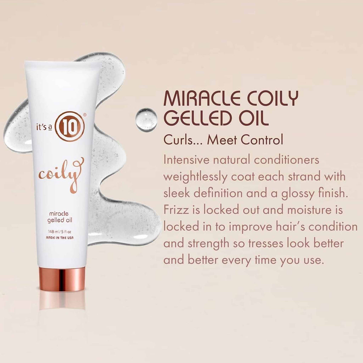 It's a 10 Miracle Coily Gelled Oil 148ml