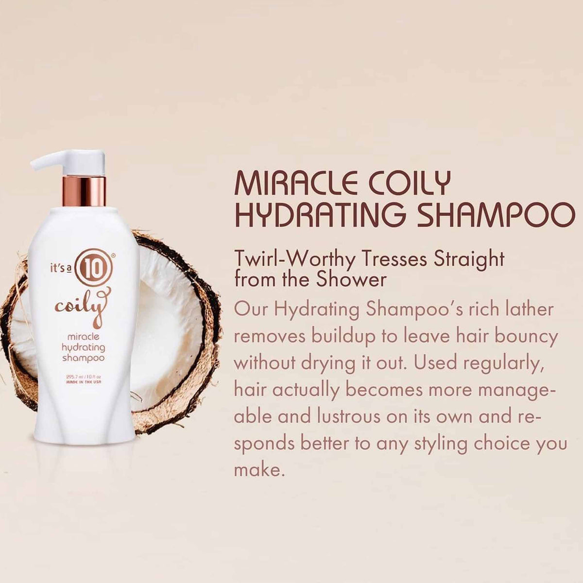 It's a 10 Miracle Coily Shampoo 295ml