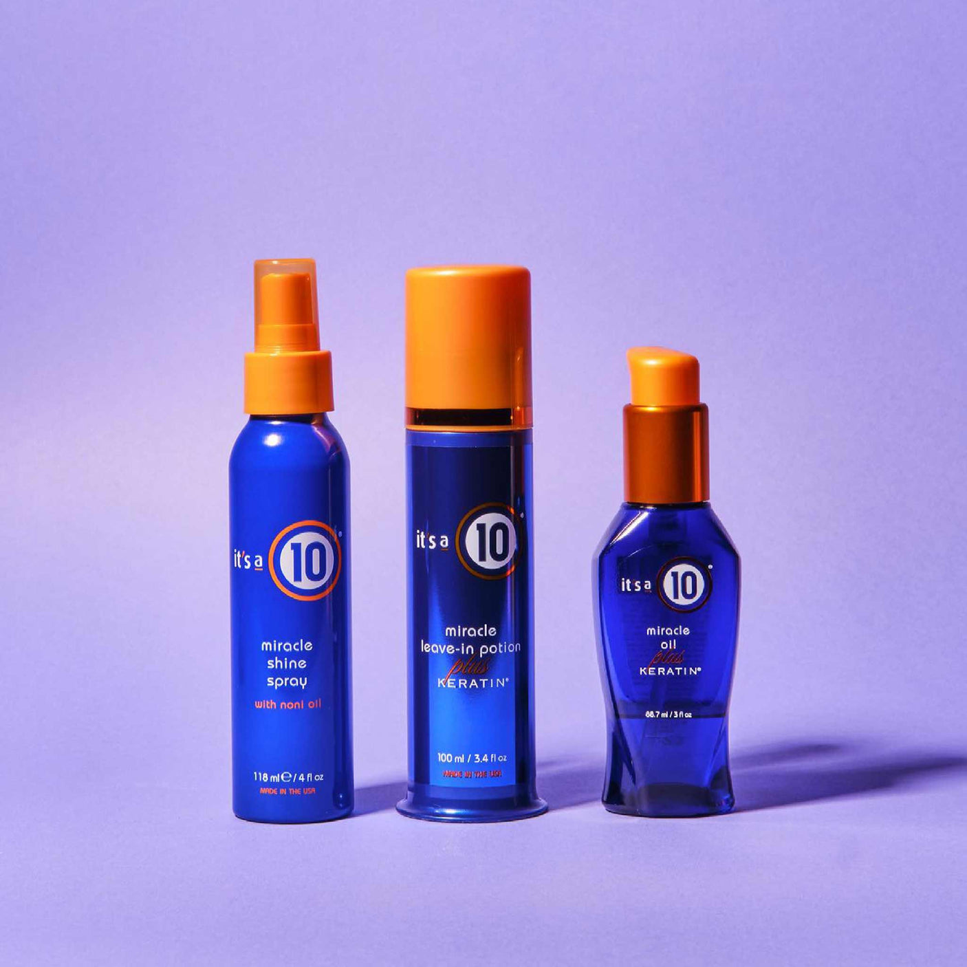 It's a 10 Miracle Oil Spray Plus Keratin 88.7ml