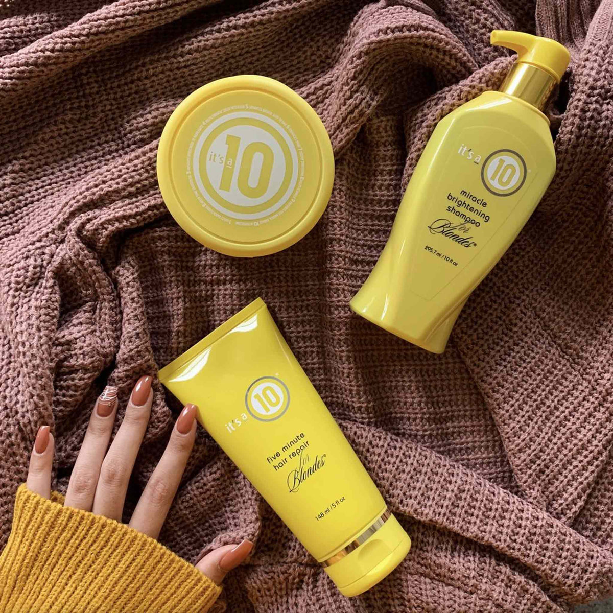 It's a 10 Five Minute Hair Repair for Blondes 148ml