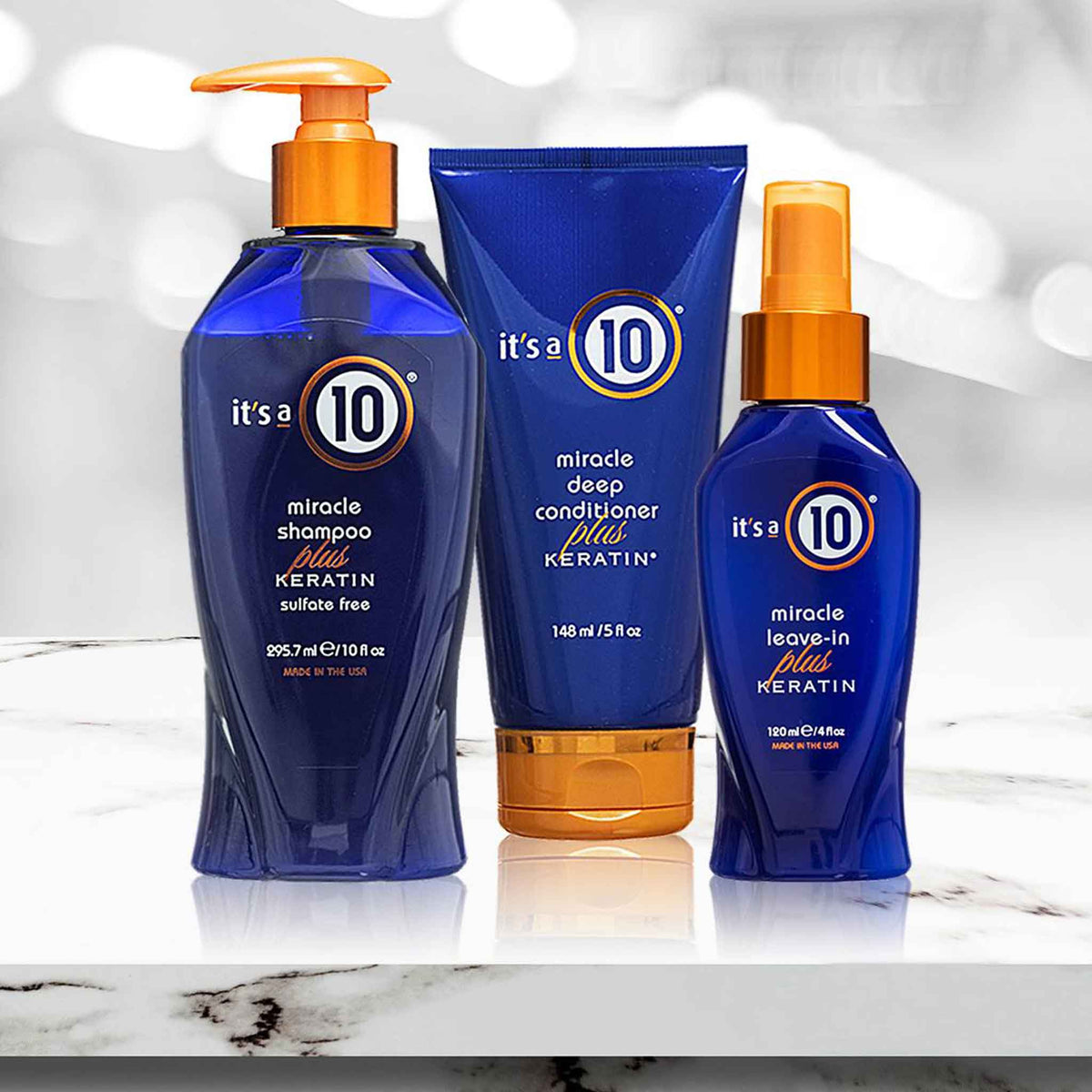 It's a 10 Miracle Moisture Shampoo Plus Keratin 295ml