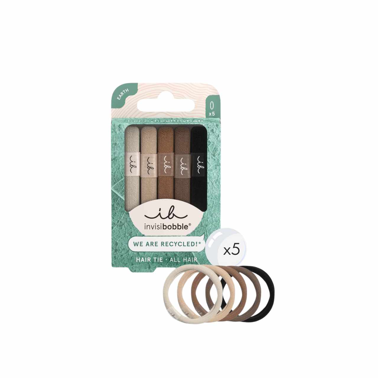 Invisibobble Hair Tie Mocha Earth 5pcs