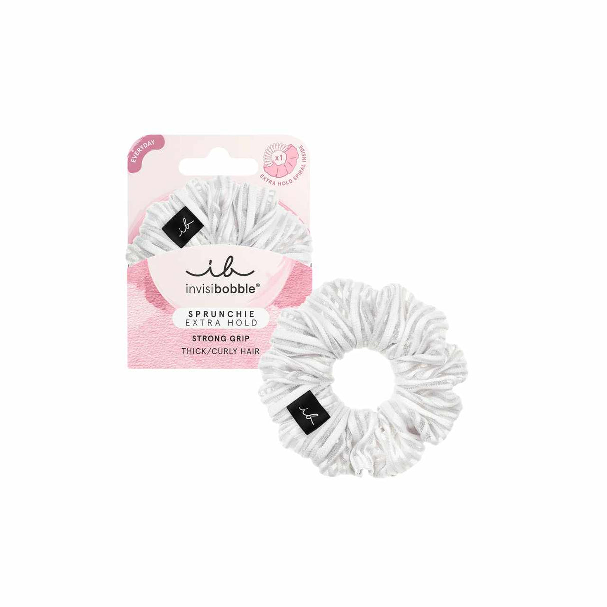 Invisibobble Sprunchie Extra Hold Pure White