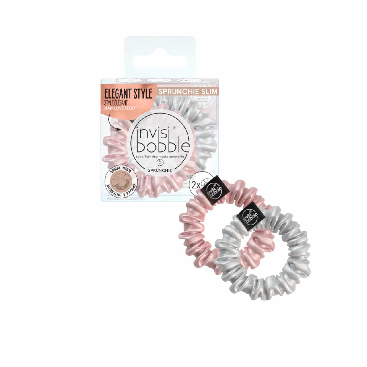 Invisibobble Sprunchie Slim Bella Chrome 2pcs