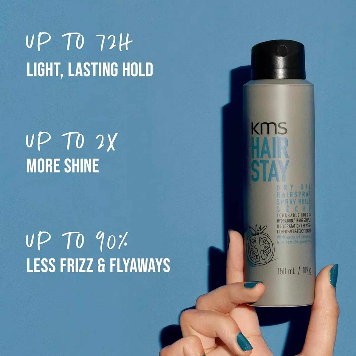 KMS Hair Stay Dry Oil Hairspray 75ml