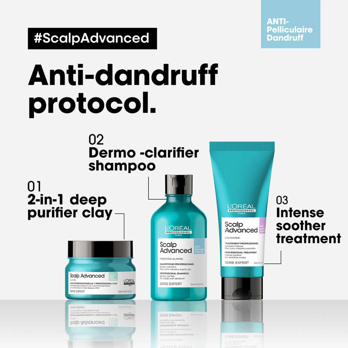 L'Oreal Professionnel Scalp Advanced Anti-Dandruff Shampoo 300ml