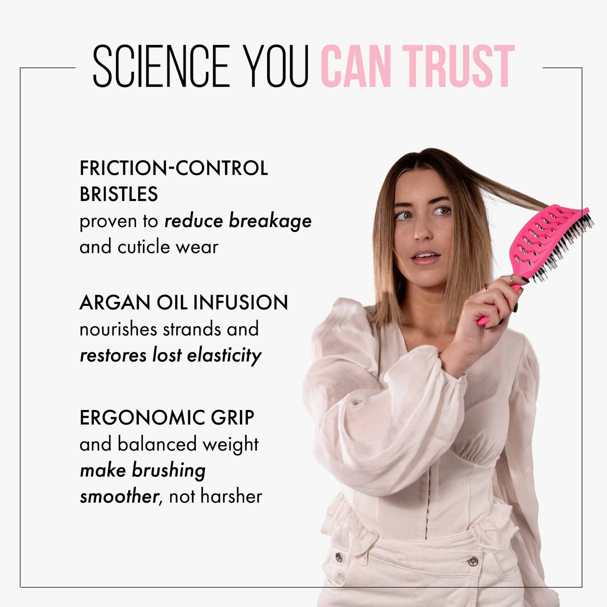Mycro Keratin Moyoko Brush - Pink