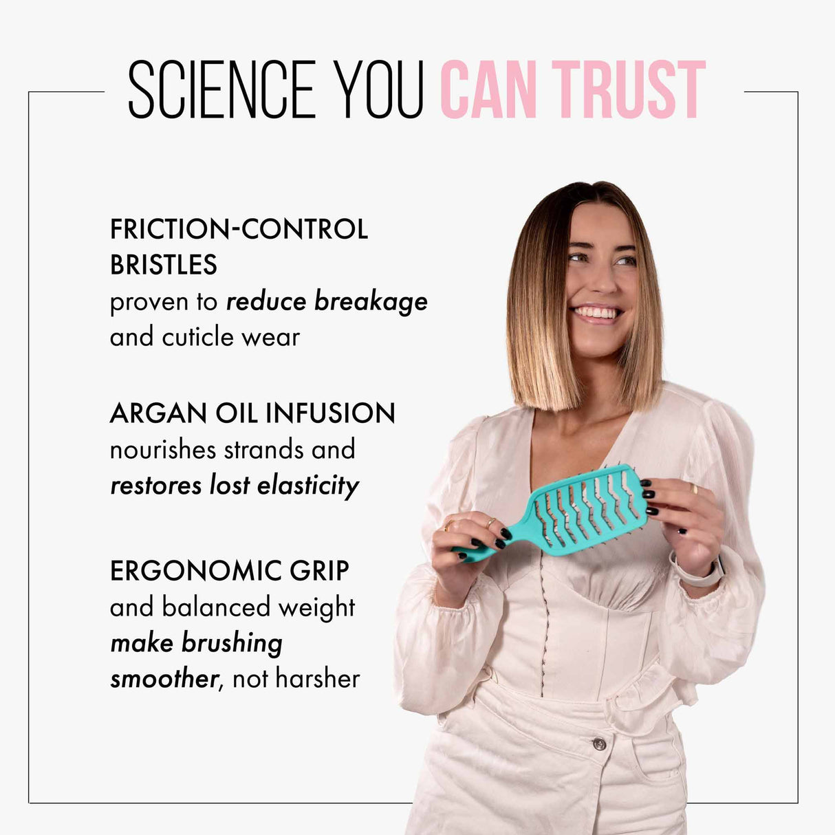 Mycro Keratin Moyoko Brush - Turquoise