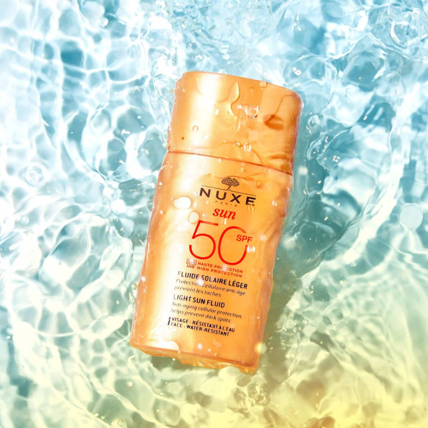 Nuxe NUSE SUN Light Fluid High Protection SPF50 Shaker