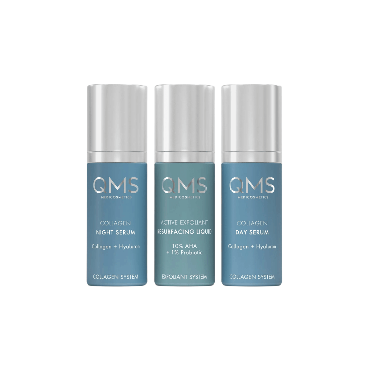 QMS Collagen + Exfoliant Set Strong 3x30ml