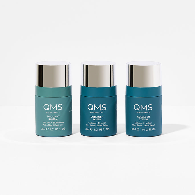QMS Collagen + Exfoliant Set Strong 3x30ml