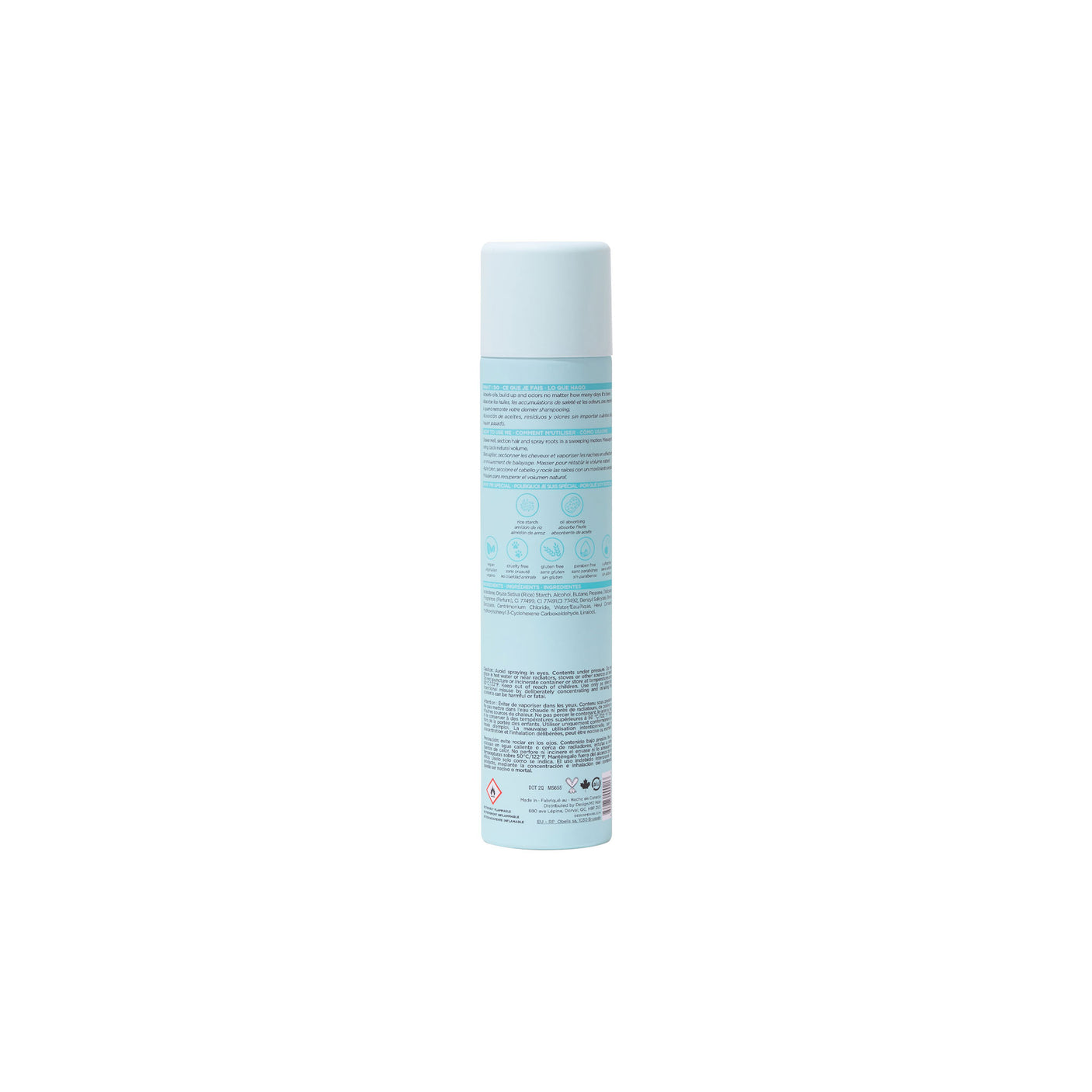 DESIGNME Quickie.ME Dry Shampoo Spray Brunette & Dark Tones 339ml