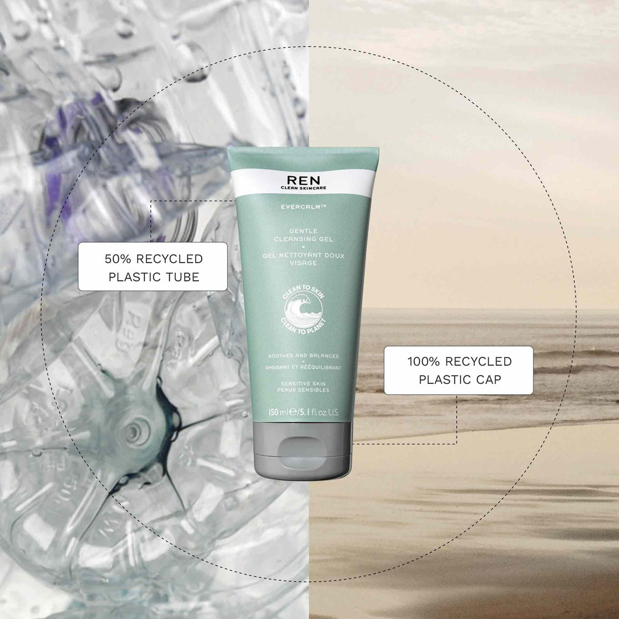 REN EverCalm Gentle Cleansing Gel 150ml