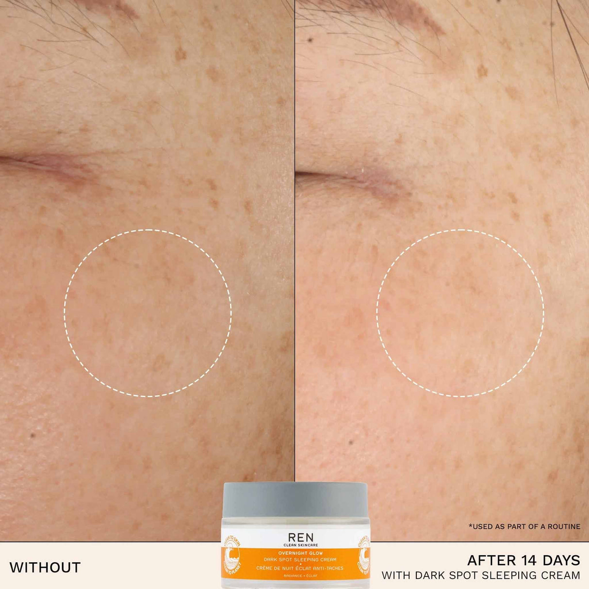 REN Radiance Overnight Glow Dark Spot Sleeping Cream 50ml