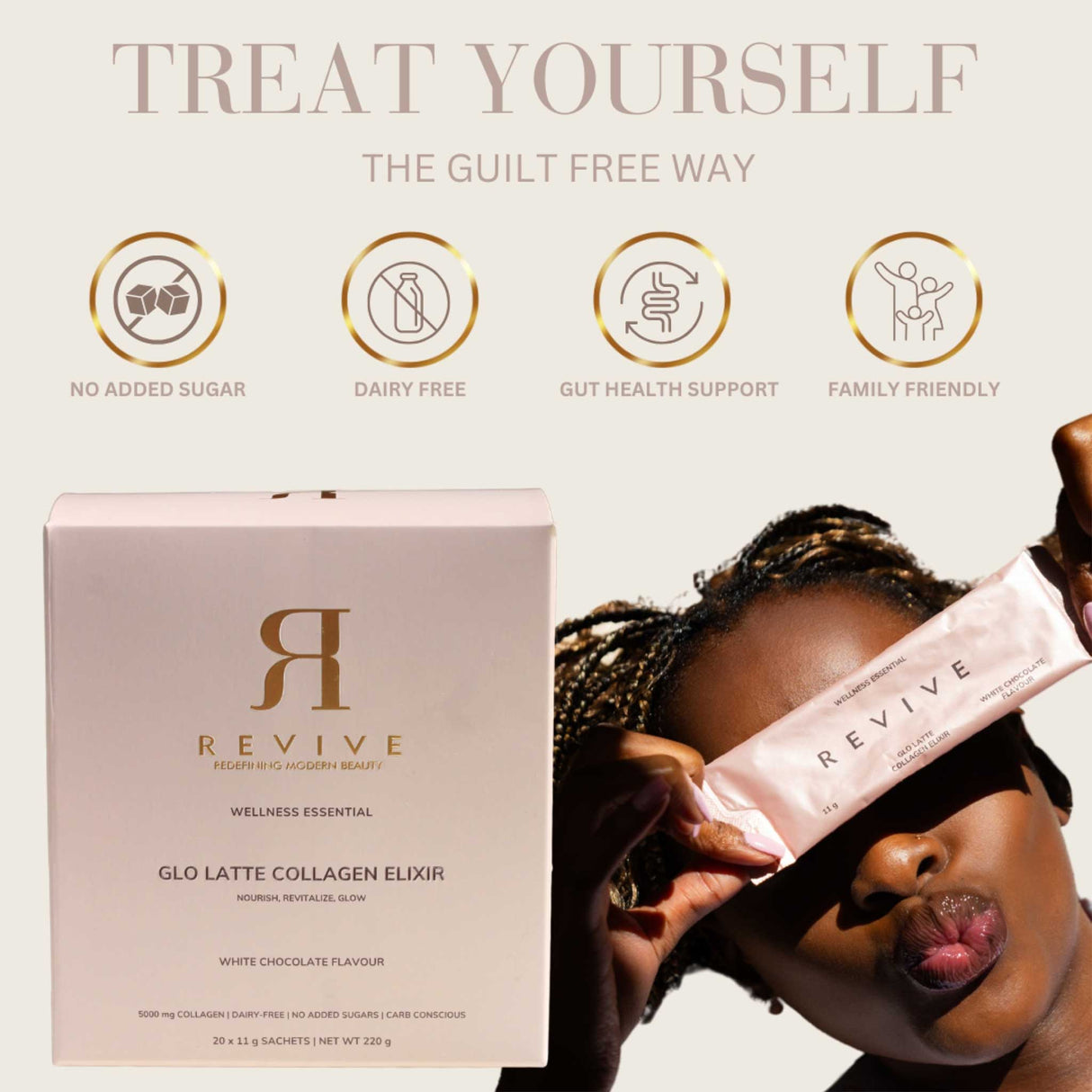 Revive Glo Latte Collagen Elixir - White Chocolate