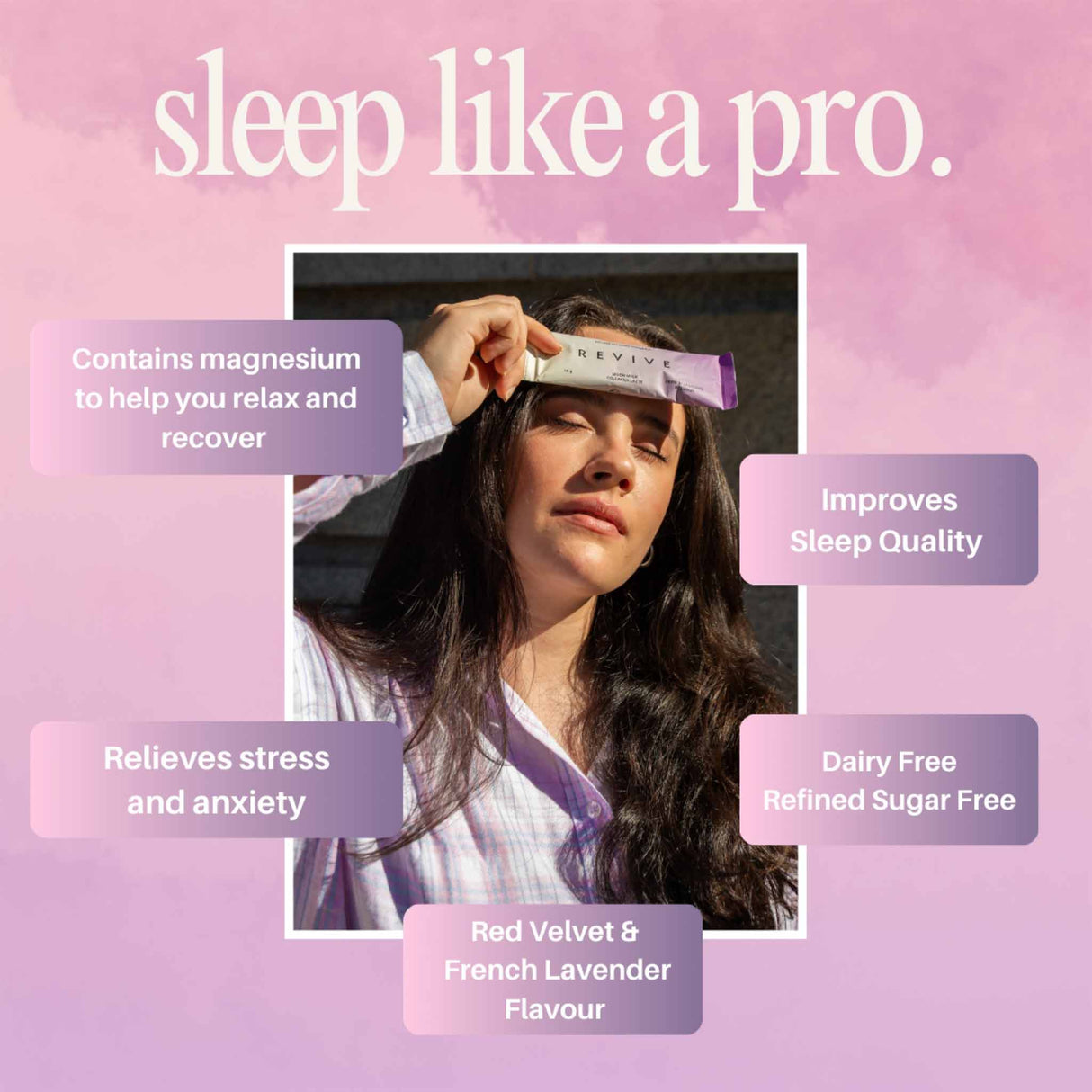 Revive Moon Mylk Collagen Latte - Advanced Sleep Formula Latte - Lavender