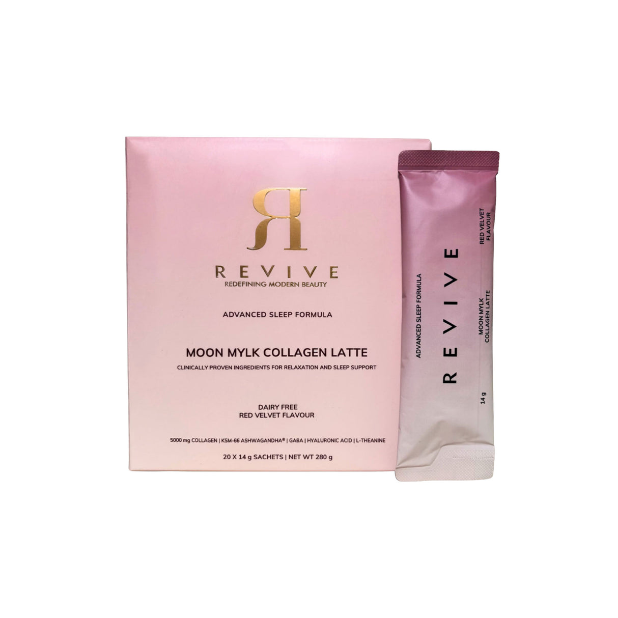 Revive Moon Mylk Collagen Latte - Advanced Sleep Formula Latte - Red Velvet