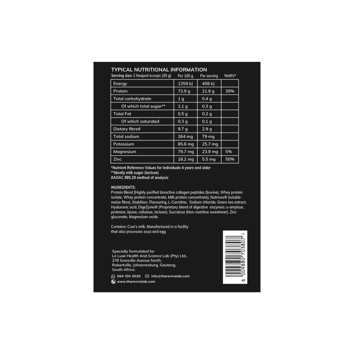 Revive Ultra Lean Shake - Vanilla