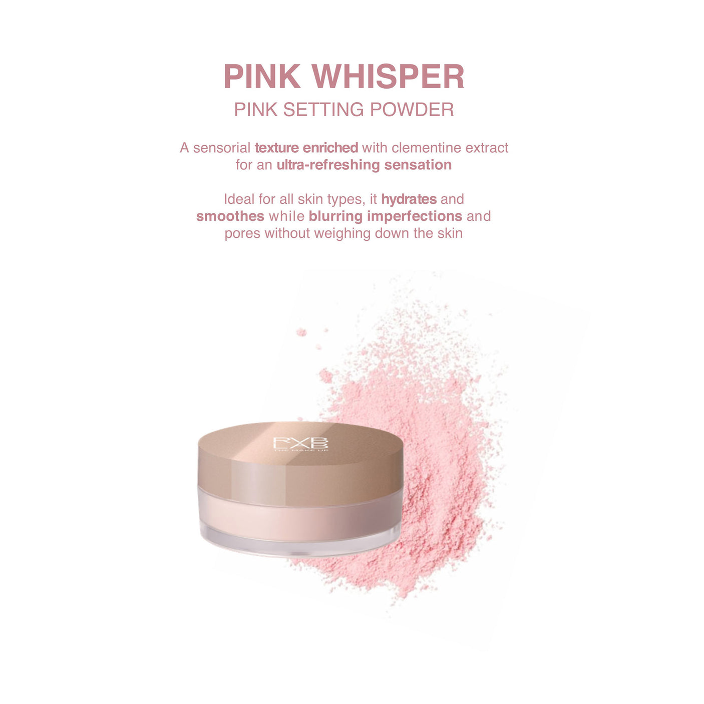 RVB Lab PINK WHISPER Pink Setting Powder #336