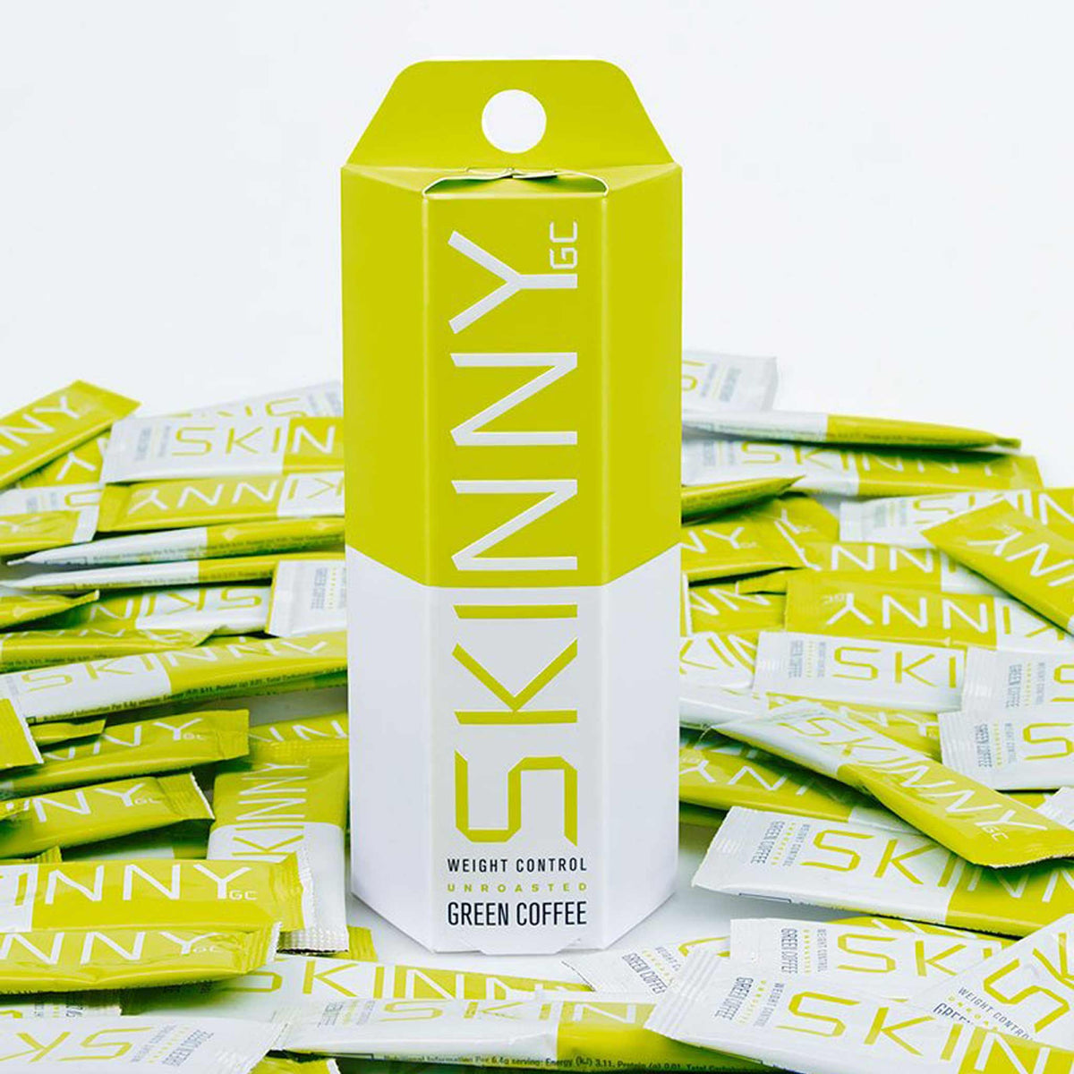 Skinny Green Coffee Carton 14 Sachets