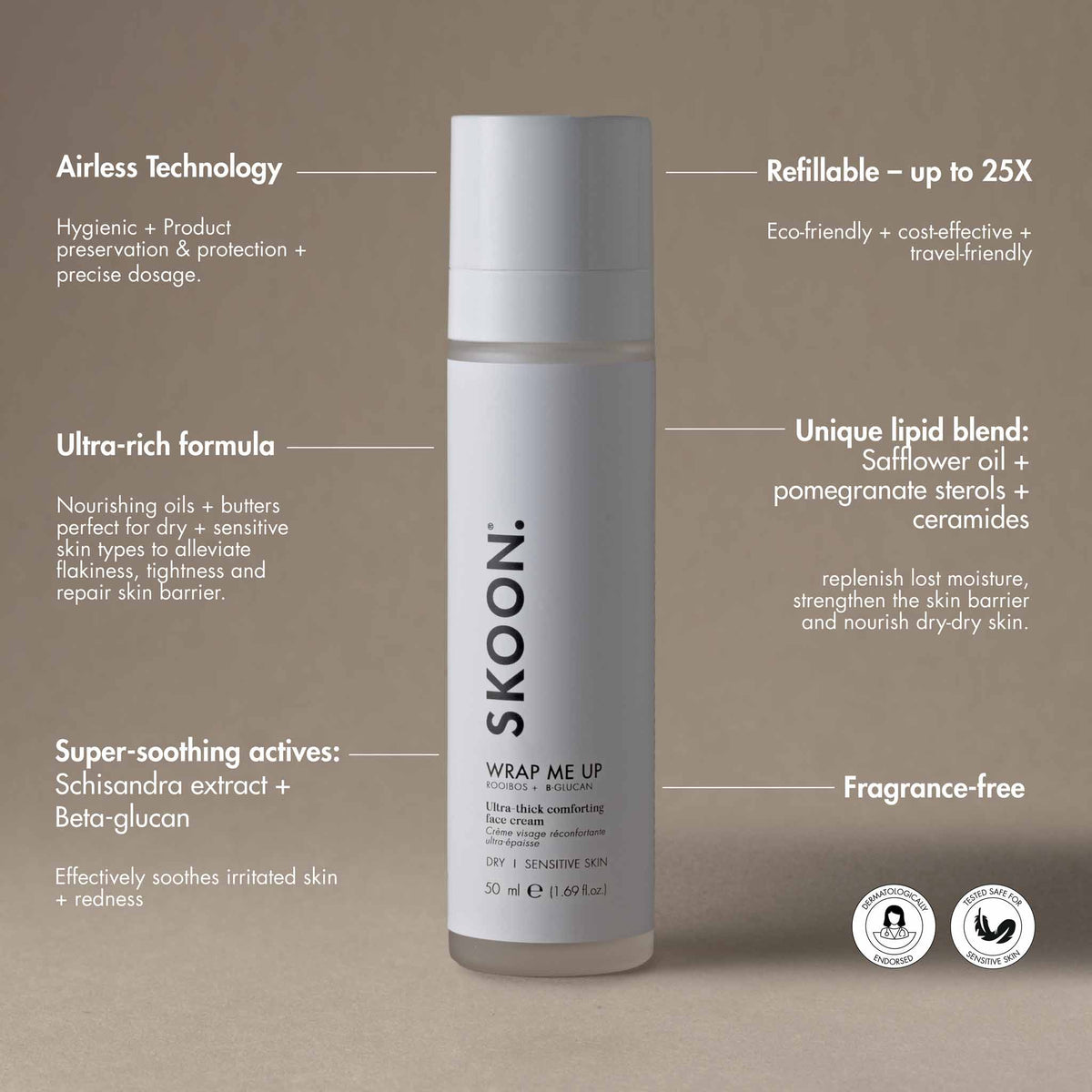 SKOON WRAP ME UP Ultra-Thick Comforting Face Cream 50ml