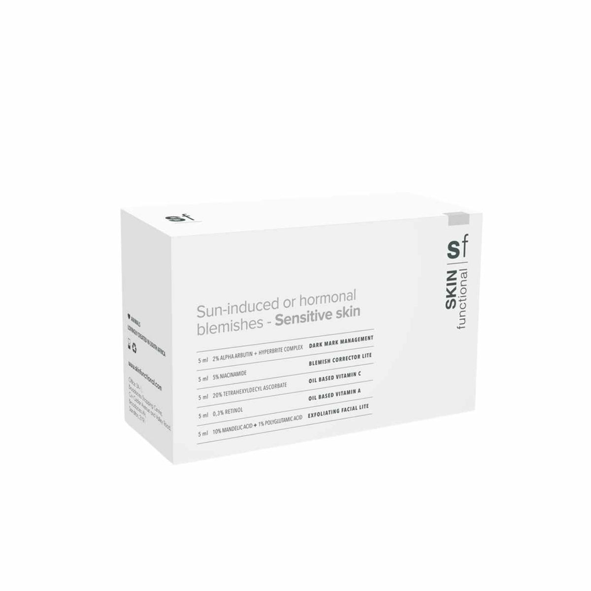Skin Functional Introductory Pack - Sun induced and hormonal blemishes – Sensitive Skin