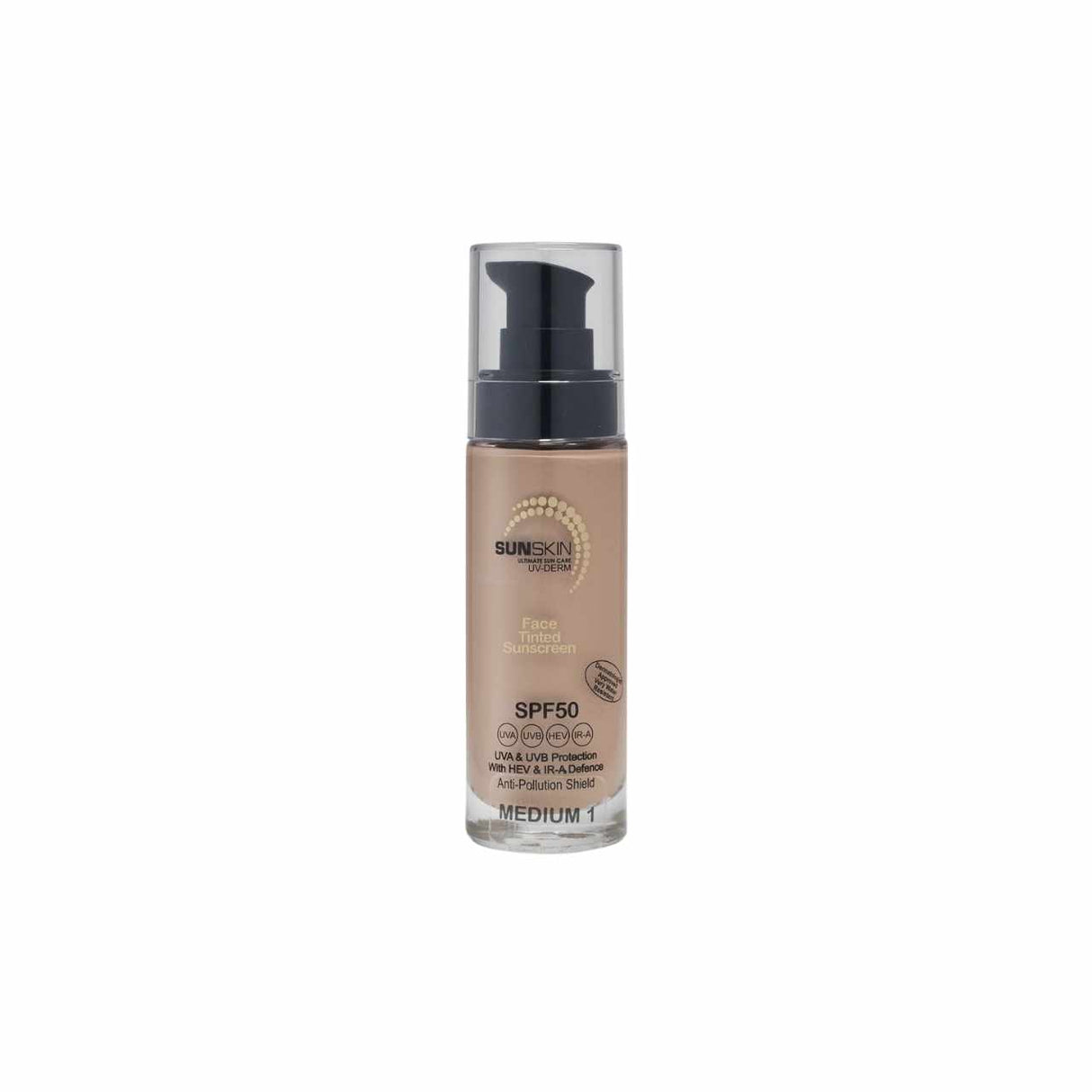 SunSkin UV DERM FACE SPF50 Tinted Sunscreen 30ml