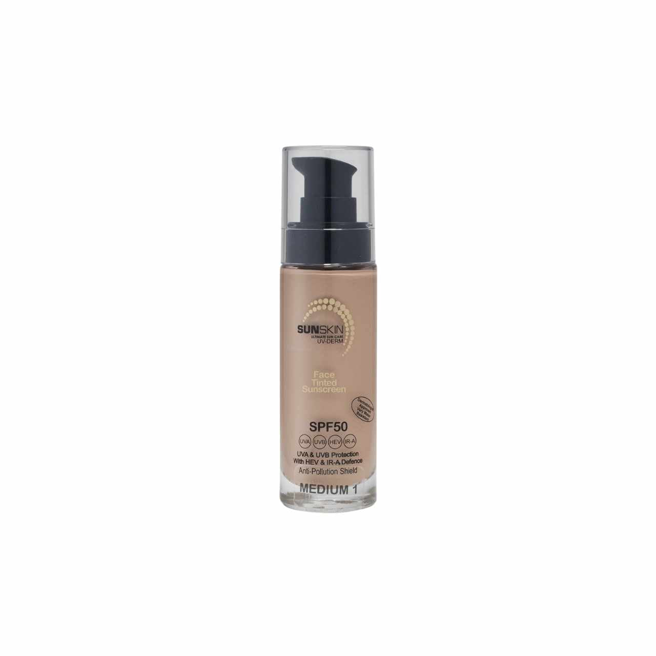 SunSkin UV DERM FACE SPF50 Tinted Sunscreen 30ml