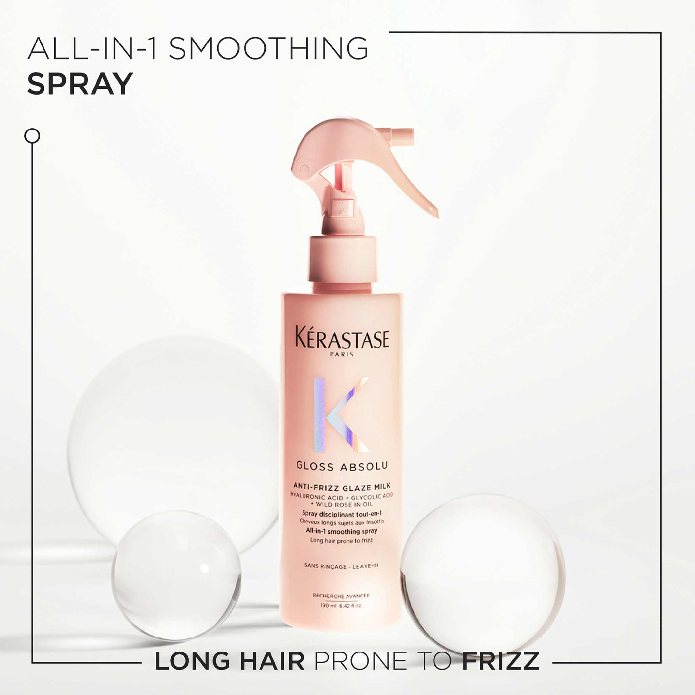 Kérastase Gloss Absolu Anti-Frizz Glaze Milk for Long Hair Prone to Frizz 190ml