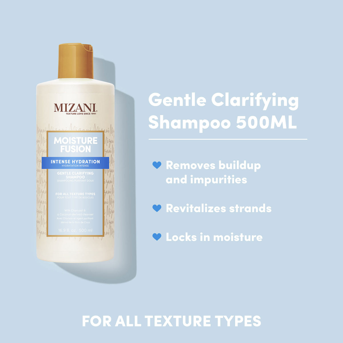 Mizani Moisture Fusion Gentle Clarifying Shampoo 500ml