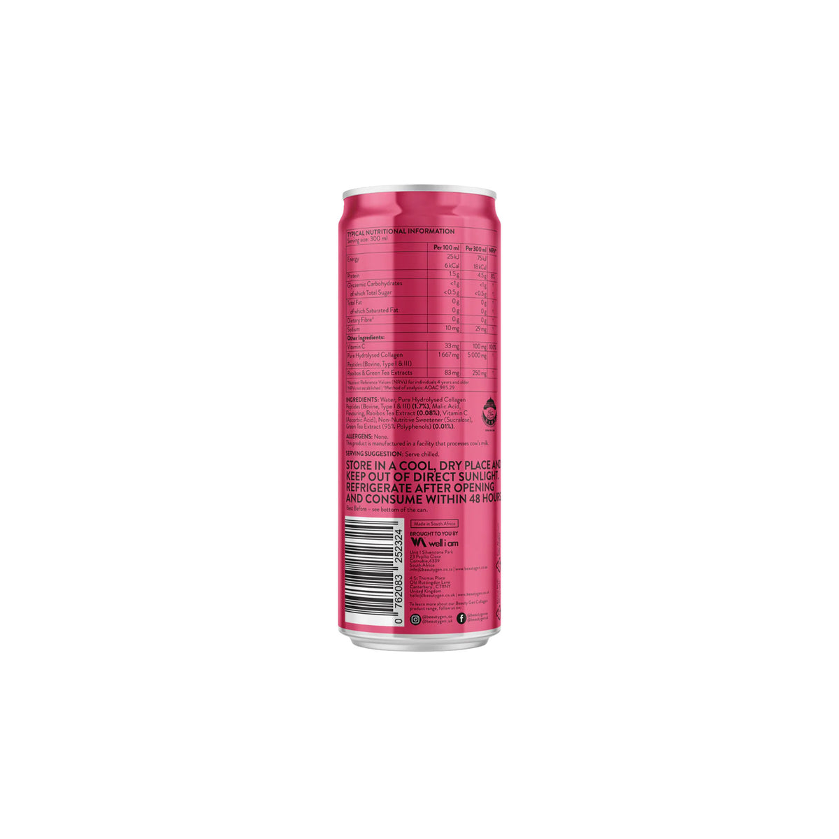 Beauty Gen Collagen Strawberry Iced Tea 300ml