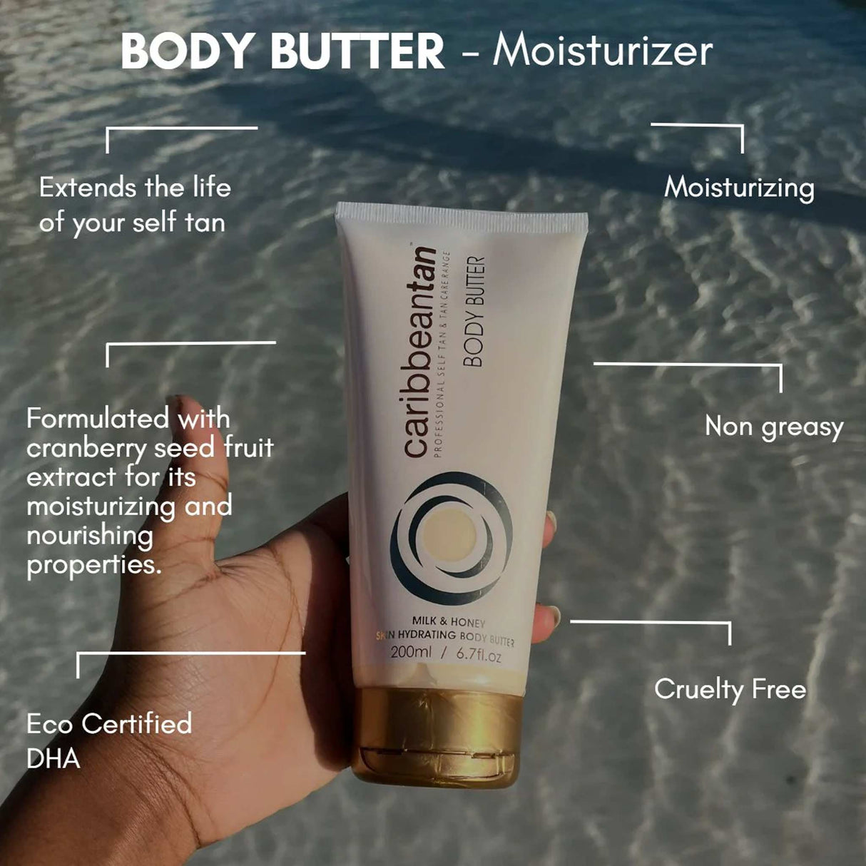 Caribbeantan Milk & Honey - Hydrating Body Butter 200ml