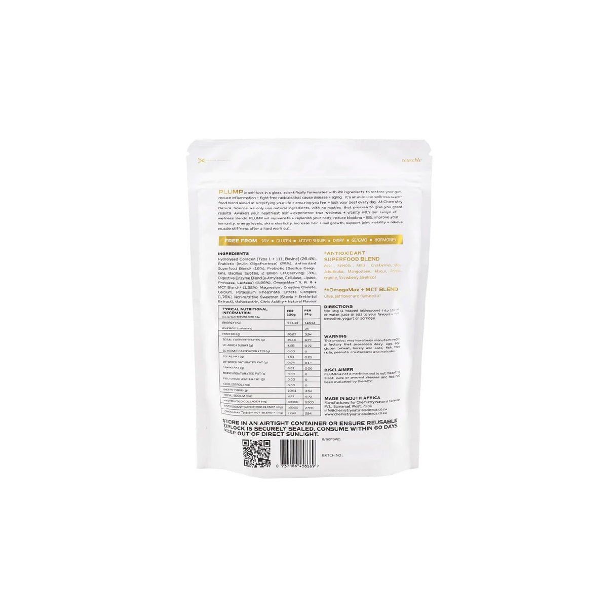 Chemistry Natural Science Plump 375g