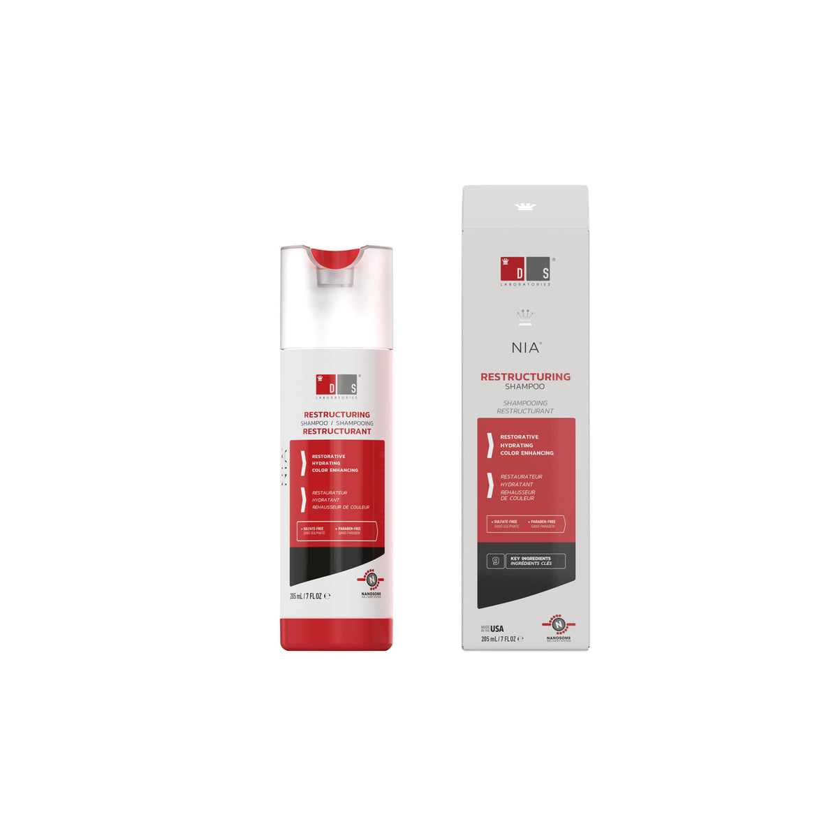 DS Laboratories NIA Restructuring Shampoo 205ml
