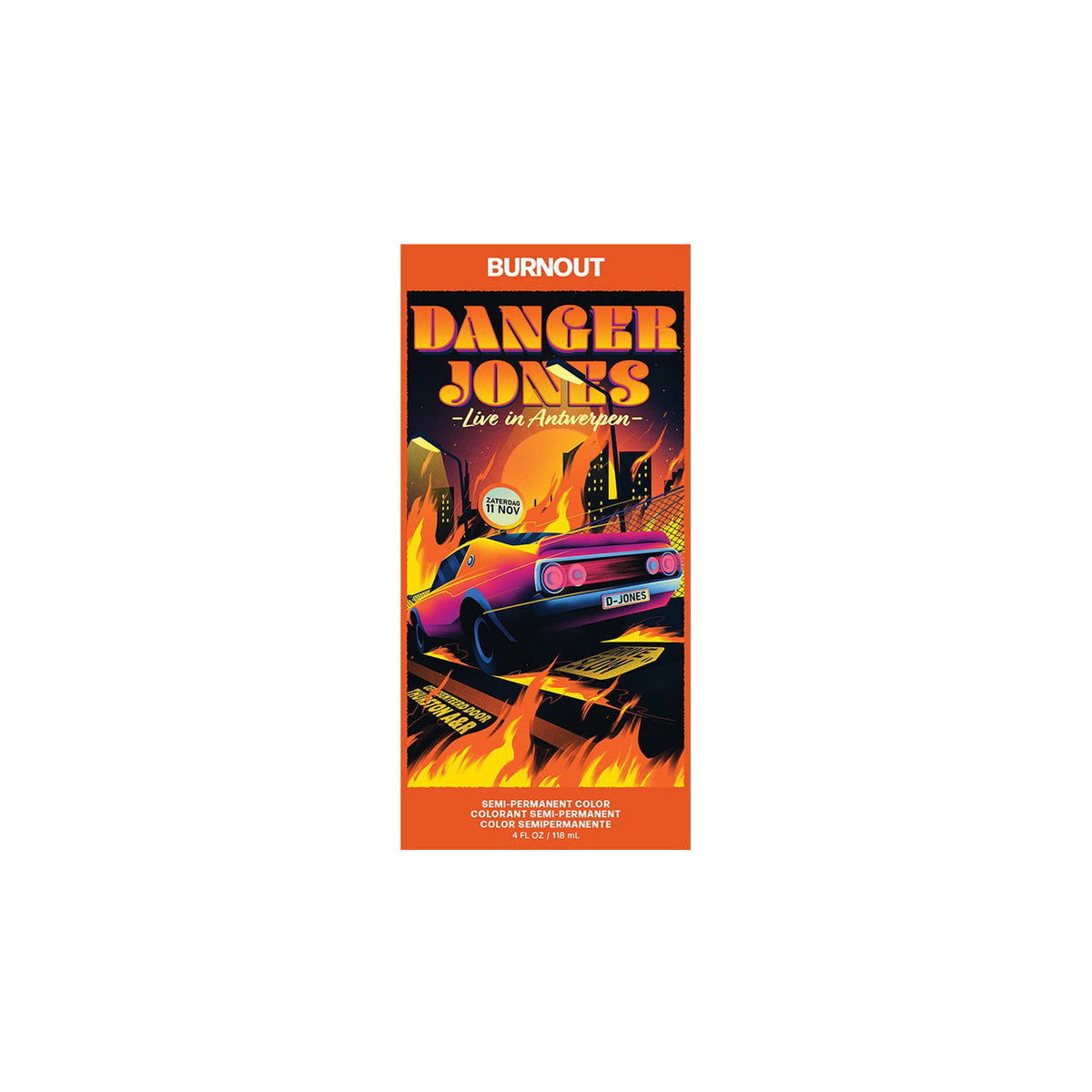 Danger Jones Semi-Permanent Color Burnout Orange 118ml