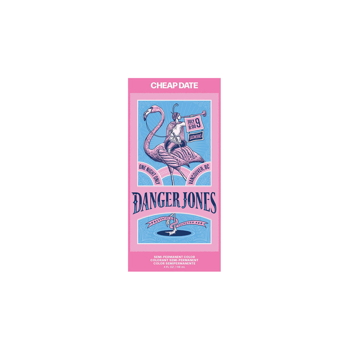 Danger Jones Semi-Permanent Color Cheap Date Light Pink 118ml