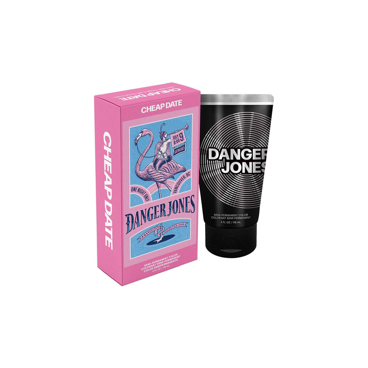 Danger Jones Semi-Permanent Color Cheap Date Light Pink 118ml