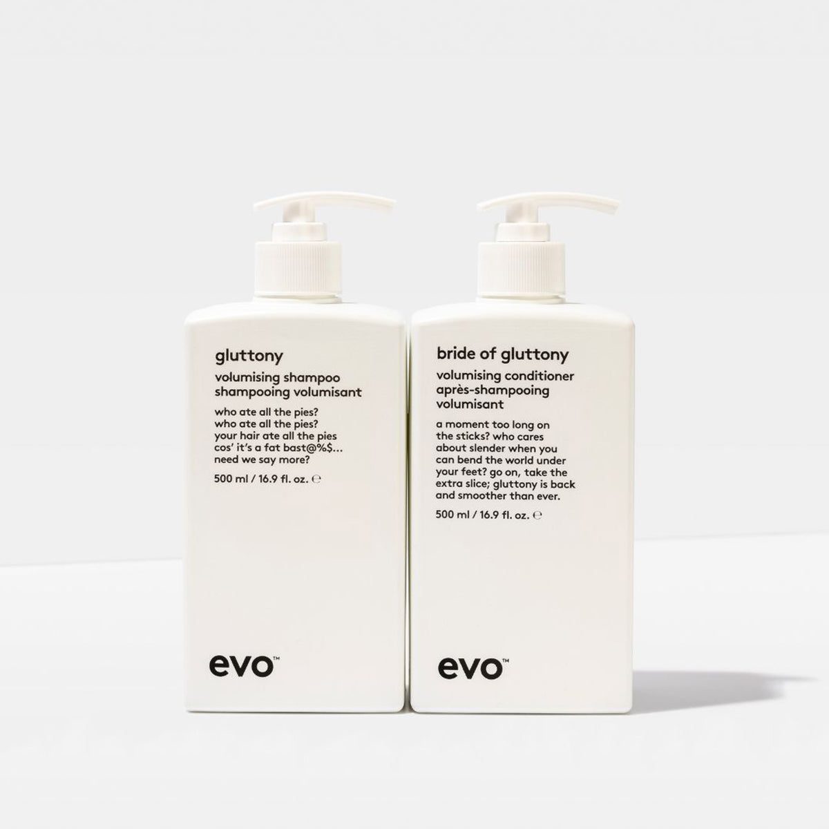 Evo Fabuloso Gluttony Volumising Buddies 500ml Duo