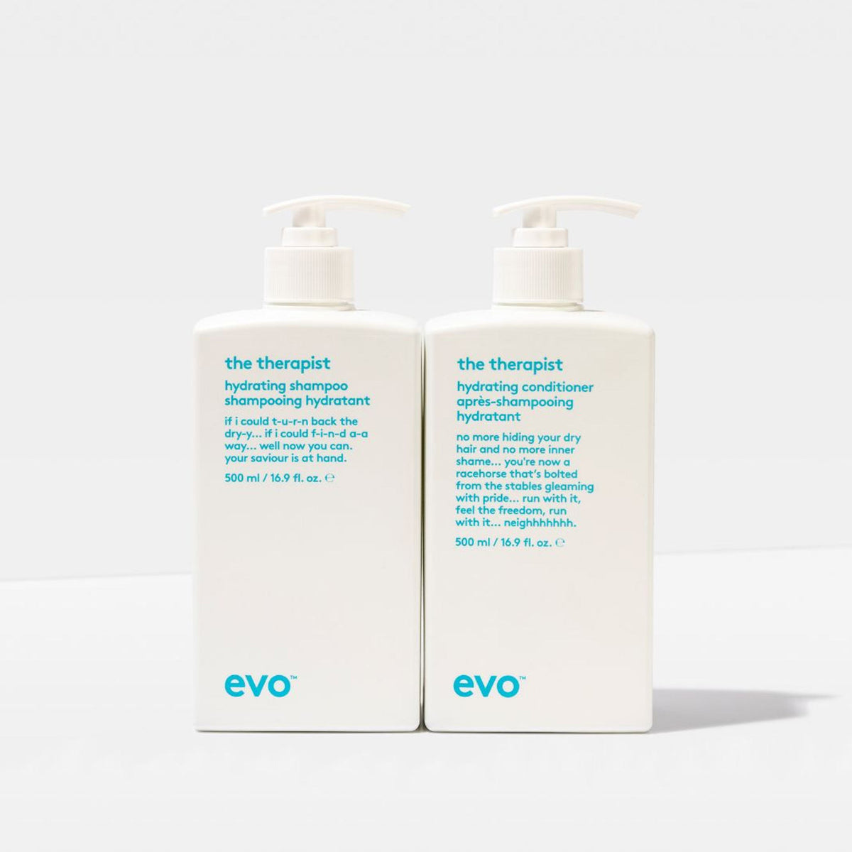 Evo Fabuloso The Therapist Hydrating Buddies 500ml Duo