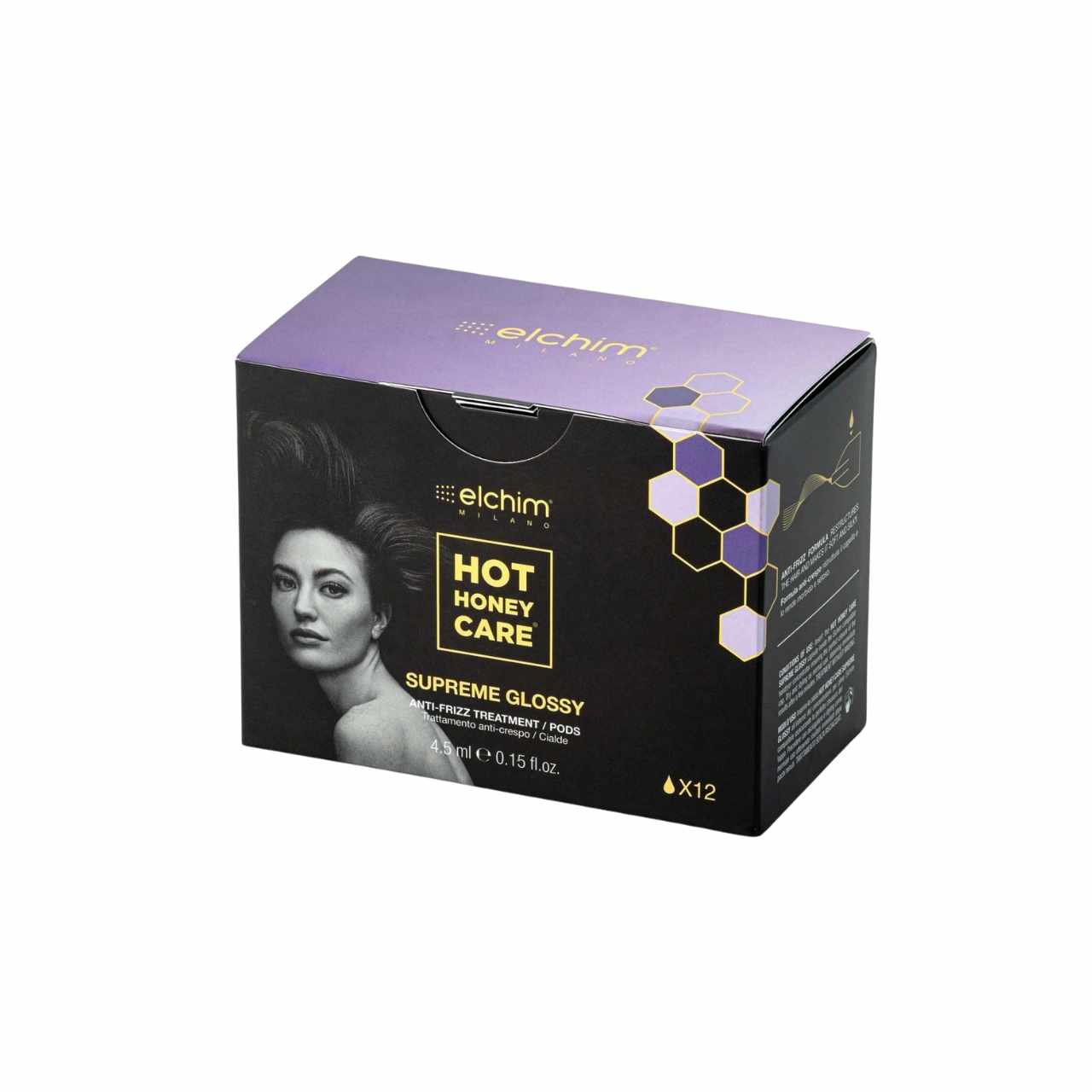 Elchim Hot Honey Care Supreme Glossy Anti-Frizz Treatment 12's
