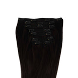 Frontrow Brown Black Clip-in Hair Extensions 160g